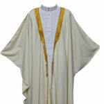 Royalprem 0013 Men's Super High Quality Off White Gold Long Sleeves Bisht 104906