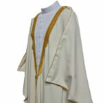 Royalprem 0013 Men's Super High Quality Off White Gold Long Sleeves Bisht 105005