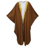 Royalprem 001 Men's Super High Quality Brown Gold Long Sleeves Bisht