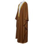 Royalprem 001 Men's Super High Quality Brown Gold Long Sleeves Bisht 111236