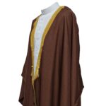 Royalprem 003 Men's Super High Quality Brown Gold Long Sleeves Bisht 111621