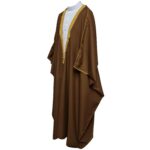 Royalprem 005 Men's Super High Quality Brown Gold Long Sleeves Bisht 110403