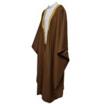 Royalprem 008 Men's Super High Quality Brown Gold Long Sleeves Bisht 111958