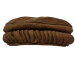 Rpe0011 Men's Afghani Wool Blend Skull Cap Brown Hat Kufi Topi Pakol Winter Men's Moroccan Hooded Thobe Long Sleeve