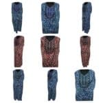 Rua001 Women's Polyester Kaftan Long Sleeves Tunic Dubai Dress Floral Kaftan (11)