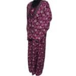 Rua002 Women's Blue Green Pink Kaftan Long Sleeves Tunic Dubai Dress Floral Kaftan (2)