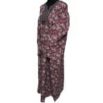 Rua003 Women's Brown Green Maroon Kaftan Long Sleeves Tunic Dubai Dress Floral Kaftan (14)