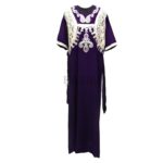 Reham 001 Women's Kaftan Tunic Dress Sequin Floral Embroidered Maxi Dress (10)
