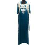 Reham 005 Women's Kaftan Tunic Dress Sequin Floral Embroidered Maxi Dress (3)