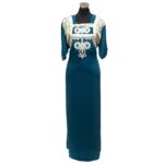 Reham 005 Women's Kaftan Tunic Dress Sequin Floral Embroidered Maxi Dress (4)
