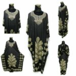 Shrooqdn1119 Loose Fit Kaftan Tunic Holiday Dress Beach Cover Up Dubai Abaya (44)