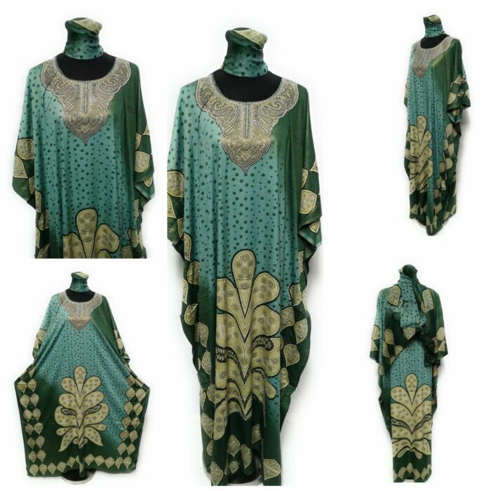 Shrooqdn1119 Loose Fit Kaftan Tunic Holiday Dress Beach Cover Up Dubai Abaya (45)