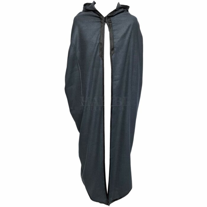 Silhamhc 001 Moroccan Djellaba Charcoal Grey Cloak Cape Cashmere Wool Blend Silham Burnous 202644