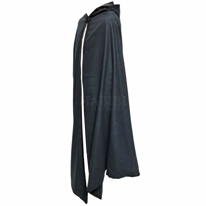 Silhamhc 001 Moroccan Djellaba Charcoal Grey Cloak Cape Cashmere Wool Blend Silham Burnous 202658