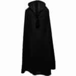 Silhamhc 006 Moroccan Djellaba Black Cloak Cape Cashmere Wool Blend Silham Burnous 202806 Copy