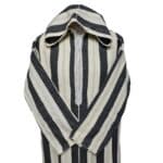 Strpwlwpc 002 Moroccan Cream Grey Striped Cashmere Wool Blend Hooded Thobe Djellaba Jubba Super Warm (7)