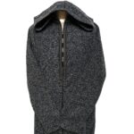 Superthkwrmwl 0024b Moroccan Super Thick Warm Cashmere Wool Blend Grey Black Hooded Thobe Djellaba (7)