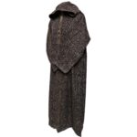 Superthkwrmwl 0028 Moroccan Super Thick Warm Cashmere Wool Blend Brown Hooded Thobe Djellaba (4)