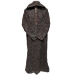 Superthkwrmwl 0028 Moroccan Super Thick Warm Cashmere Wool Blend Brown Hooded Thobe Djellaba (6)