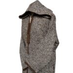 Superthkwrmwl 0030h Moroccan Super Thick Warm Cashmere Wool Blend Brown Hooded Thobe Djellaba (5)