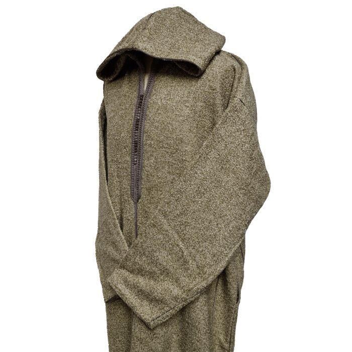 Superthkwrmwl 0032q Moroccan Super Thick Warm Cashmere Wool Blend Beige Hooded Thobe Djellaba (9)