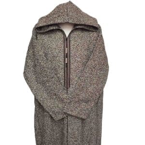 Superthkwrmwl 300k Moroccan Super Thick Warm Cashmere Wool Blend Brown Hooded Thobe Djellaba(4)