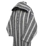 Superthkwrmwl 500lm Moroccan Super Thick Warm Wool Blend Grey Striped Hooded Thobe Djellaba (6)