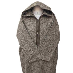 Superthkwrmwl 700rg Moroccan Super Thick Warm Cashmere Wool Blend Brown Hooded Thobe Djellaba(4)