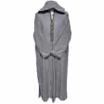 Supsaed 017 Super Soft High Quality Cashmere Wool Blend Grey Moroccan Thobe Jubba Djellaba (6)