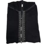 Supsaed Blk001 Super Soft High Quality Cashmere Wool Blend Black Moroccan Thobe Jubba Djellaba (7)