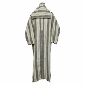 Swcshwl 004 Grey Mens Moroccan Cashmere Wool Blend Thobe Jubba Djelleba (2)