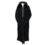 Swcshwl Msl034 Moroccan Winter Cashmere Wool Blend Black Hooded Jubba Thobe Djellaba (2)