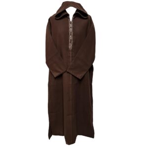 Swcshwl Msl038 Super Warm Brown Moroccan Winter Cashmere Wool Blend Hooded Thobe Djellaba(5)