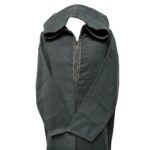 Swcshwl Msl042 Moroccan Winter Cashmere Wool Blend Dark Grey Hooded Jubba Thobe Djellaba (3)