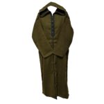 Swcshwl Msl048 Moroccan Winter Cashmere Wool Blend Olive Green Hooded Jubba Thobe Djellaba(4)