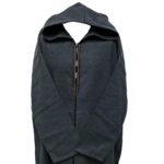 Swcshwl Msl049 Moroccan Winter Cashmere Wool Blend Grey Hooded Jubba Thobe Djellaba Msl049 1pc (2)