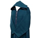 Swcshwl Msl058 Moroccan Winter Cashmere Wool Blend Teal Hooded Jubba Thobe Djellaba (3)