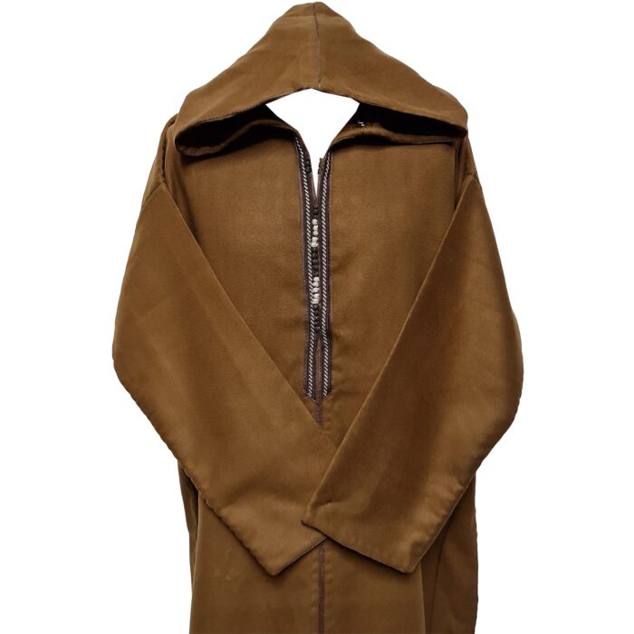 Swcshwl Msl075 Super Warm Brown Moroccan Winter Cashmere Wool Blend Hooded Thobe Djellaba (6)