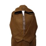 Swcshwl Msl079 Super Warm Brown Moroccan Winter Cashmere Wool Blend Hooded Thobe Djellaba(10)