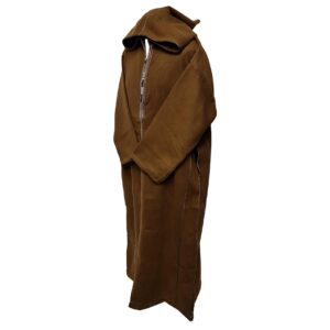 Swcshwl Msl079 Super Warm Brown Moroccan Winter Cashmere Wool Blend Hooded Thobe Djellaba(7)