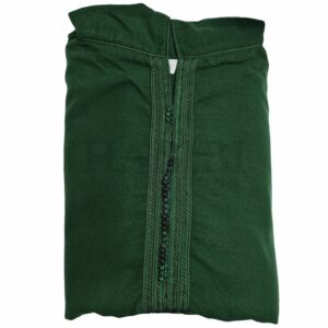 Swcshwl006 Green Mens Moroccan Cashmere Wool Thobe Jubba Djelleba 031456