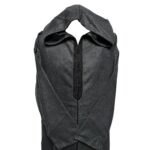 Swcshwl021 Oversized Grey Winter Cashmere Wool Blend Hooded Long Sleeves Thobe Djelleba Habibi Collections 162013