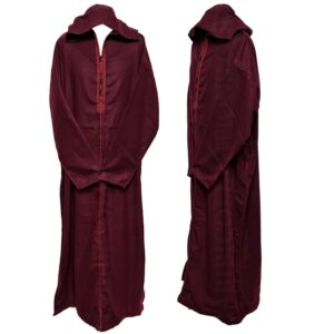 Swcshwl028 Oversized Maroon Winter Cashmere Wool Blend Hooded Long Sleeves Thobe Djelleba Habibi Collections 160656