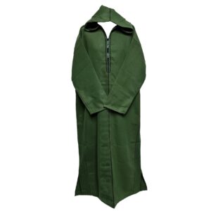 Swcshwl037 Oversized Green Winter Cashmere Wool Blend Hooded Long Sleeves Thobe Djelleba Habibi Collections 155156