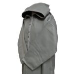 Swcshwlwpc 022 Super Warm Grey Moroccan Winter Cashmere Wool Blend Hooded Thobe Djellaba (5)