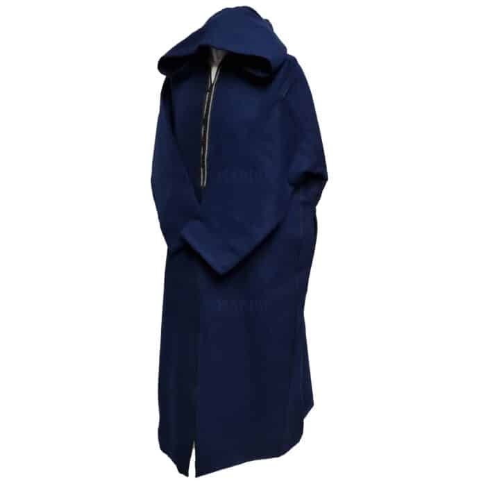 Swcshwlwpc 022024 Moroccan Winter Cashmere Wool Blend Navy Blue Hooded Jubba Thobe Djellaba (5)