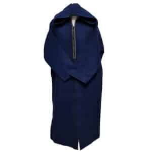 Swcshwlwpc 022024 Moroccan Winter Cashmere Wool Blend Navy Blue Hooded Jubba Thobe Djellaba (7)