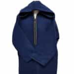 Swcshwlwpc 022024 Moroccan Winter Cashmere Wool Blend Navy Blue Hooded Jubba Thobe Djellaba (8)