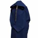 Swcshwlwpc 022024 Moroccan Winter Cashmere Wool Blend Navy Blue Hooded Jubba Thobe Djellaba (9)