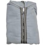 Swcshwlwpc 2024aa Moroccan Winter Cashmere Wool Blend Light Grey Hooded Jubba Thobe Djellaba (6)